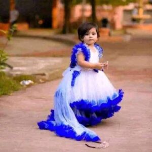 Elegant Baby Party Dress in Soft Cotton – Perfect for Special Occasions