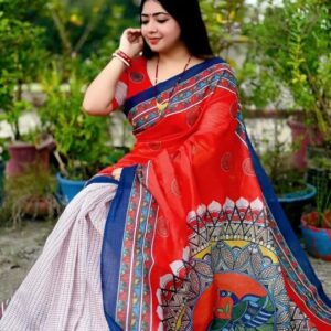 Elegant Boishakhi Saree Collection with Blouse Piece – Traditional Festive Attire