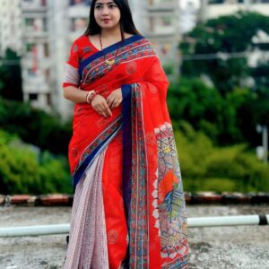Elegant Boishakhi Saree Collection with Blouse - Premium Traditional Attire