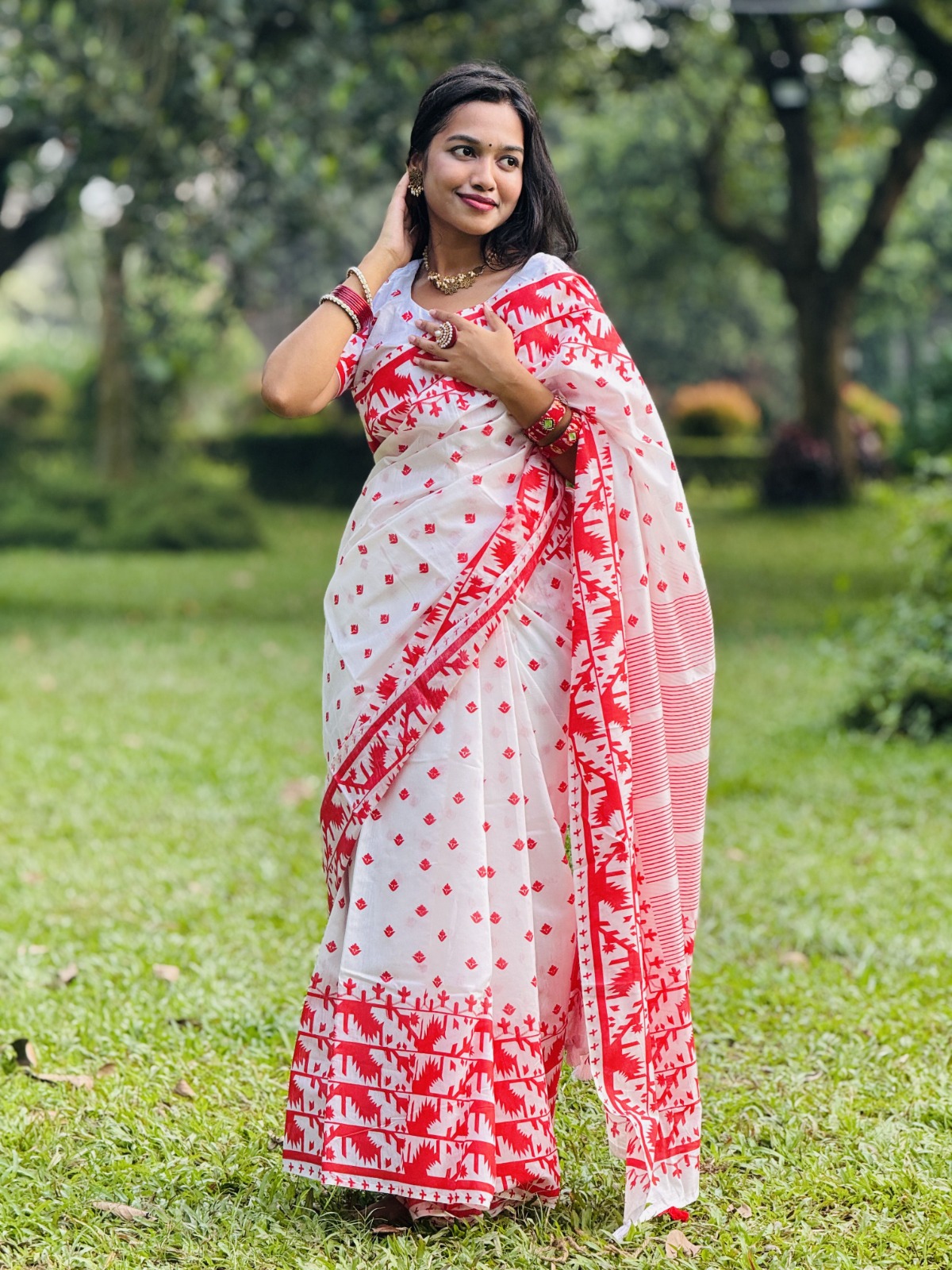 Elegant Boishakhi Saree Collection with Blouse - Traditional Indian Wear % Elegant Boishakhi Saree Collection with Blouse - Traditional Indian Wear