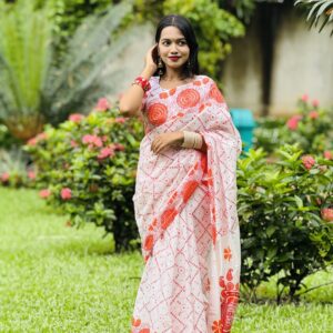 Elegant Boishakhi Saree Collection with Blouse - Traditional Indian Wear