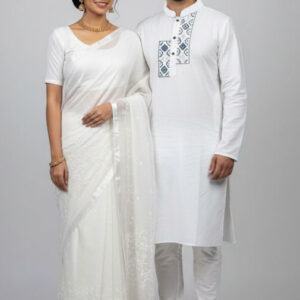 Elegant Couple's Panjabi Set - Premium Quality Sharee for Special Occasions