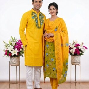 Elegant Couple's Sharee Set - Premium Traditional Attire for Couples