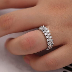 Elegant Double Row Diamond Rings for Women - Timeless Luxury Jewelry