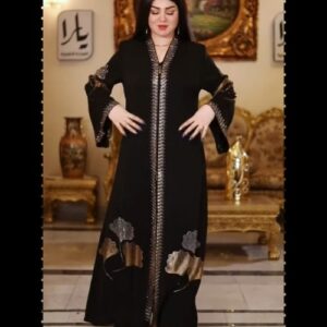 Elegant Dubai Koti and Borka Set with Stylish Hijab for Women