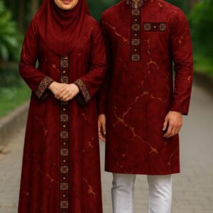 Elegant Eid Couple Panjabi and Borka Set for Festive Celebrations