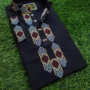 Elegant Embroidered Panjabi for Men - Traditional Dress Shirt