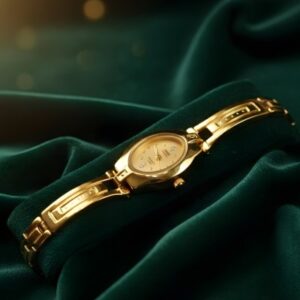 Elegant Gold Women's Water-Resistant Watch with 3-Year Color Guarantee