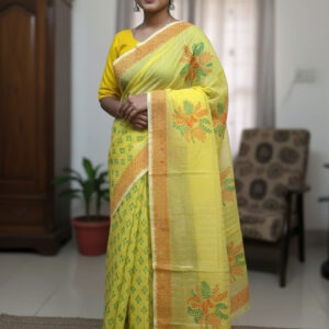 Elegant Half Silk Saree for Timeless Style and Comfort