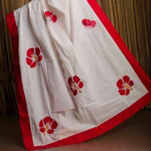 Elegant Hand-Printed Saree - Exquisite Artisan Design for Modern Style