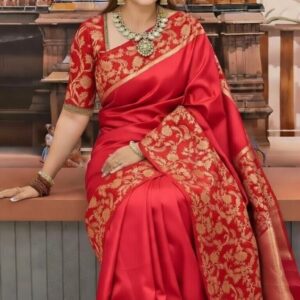 Elegant Handwoven Rupkotha Katan Silk Saree for Timeless Style