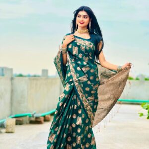 Elegant Jamdani Cotton Saree - Handwoven Traditional Indian Attire