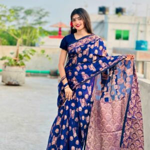 Elegant Jamdani Cotton Scarf - Handwoven Traditional Textile