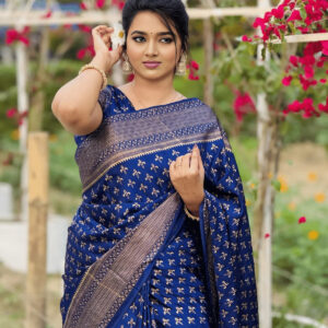 Elegant Japanese Silk Saree with Blouse Piece - Premium Quality Attire
