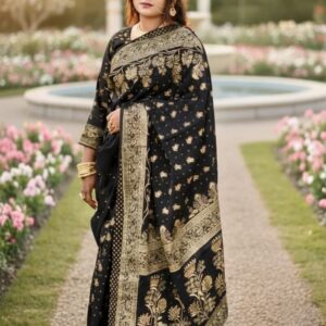 Elegant Japanese Silk Saree with Coordinating Blouse Piece - Premium Quality