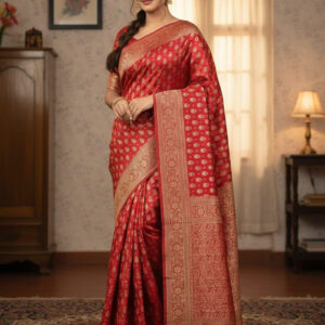 Elegant Japanese Silk Saree with Matching Blouse Piece - Premium Quality