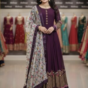 Elegant Jorjet Embroidered Dress for Parties and Special Occasions