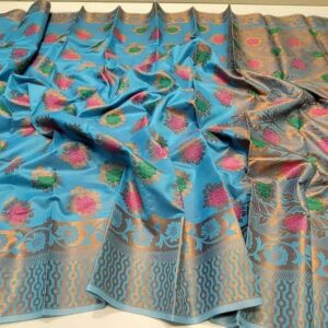 Elegant Katan Silk Saree - Luxurious Soft Fabric for Timeless Style