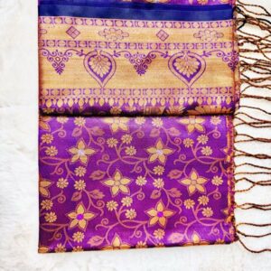 Elegant Katan Silk Saree - Luxurious Soft Fabric for Timeless Style