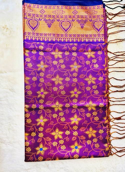 Elegant Katan Silk Saree - Luxurious Soft Fabric for Timeless Style % Elegant Katan Silk Saree - Luxurious Soft Fabric for Timeless Style