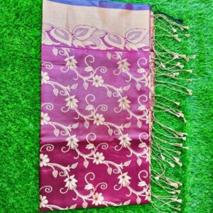 Elegant Katan Silk Saree - Luxurious Soft Fabric for Timeless Style