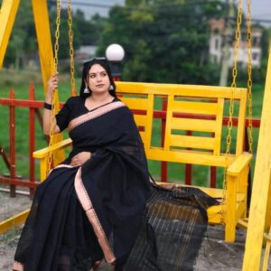 Elegant Nokshi Embroidered Silk Saree for Special Occasions