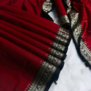 Elegant Nokshi Embroidered Suti Saree - Traditional Indian Attire