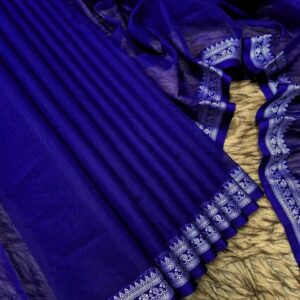 Elegant Nokshi Embroidery Cotton Saree - Premium Quality Traditional Wear