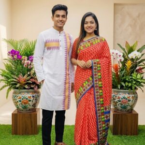 Elegant Panjabi Collection - Premium Boisakhi Sharee for Festive Celebrations