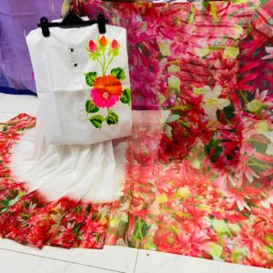 Elegant Panjabi Couple Set with Blouse Piece – Traditional Ethnic Wear