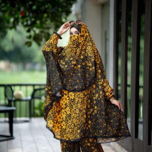 Elegant Plaju Khimar Set - Premium Fabric Islamic Fashion Ensemble