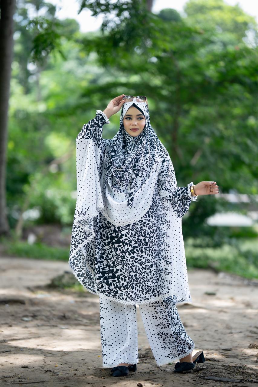 Elegant Plaju Khimar Set - Premium Quality Hijab and Outfit Ensemble % Elegant Plaju Khimar Set - Premium Quality Hijab and Outfit Ensemble