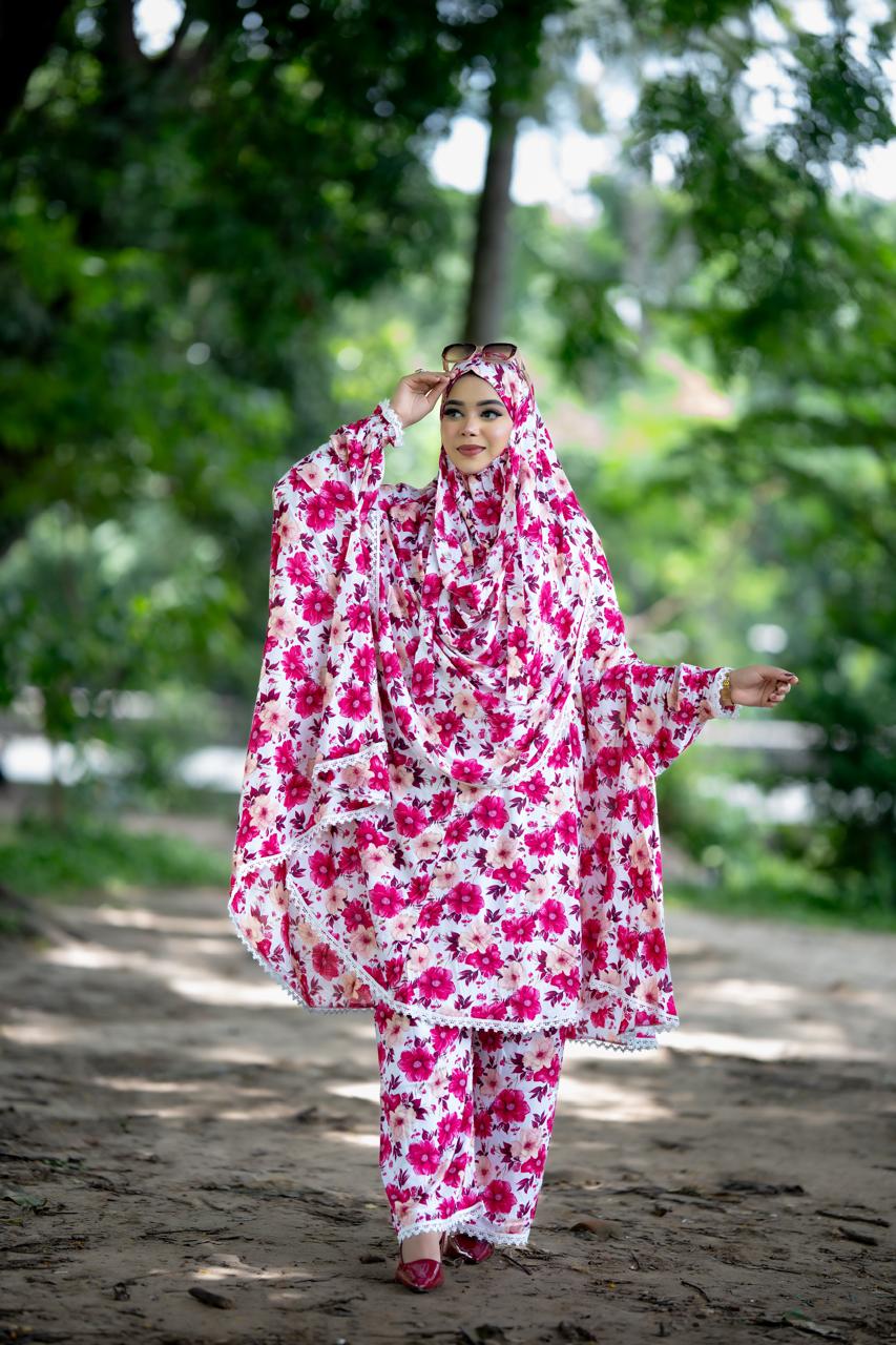 Elegant Plaju Khimar Set - Premium Quality Hijab and Outfit Ensemble % Elegant Plaju Khimar Set - Premium Quality Hijab and Outfit Ensemble