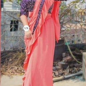 Elegant Readymade Saree with Matching Blouse Piece for Effortless Style