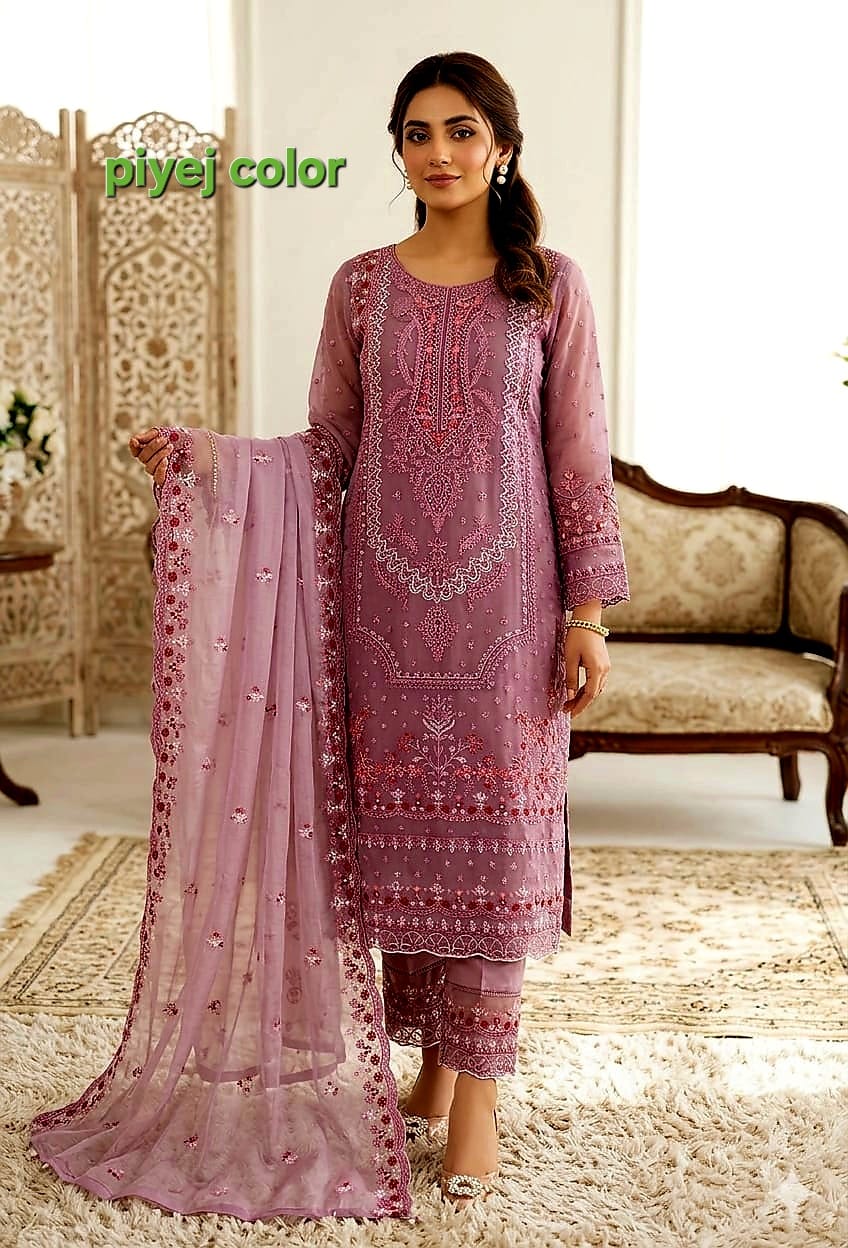 Elegant Sada Bahar Four-Piece Premium Outfit Set % Elegant Sada Bahar Four-Piece Premium Home Decor Set