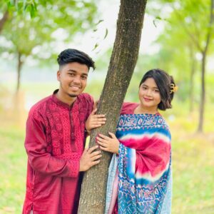 Elegant Sharee and Panjabi Couple Set - Premium Quality Traditional Attire