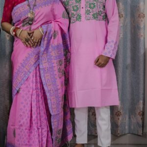 Elegant Sharee and Panjabi Set for Couples – Premium Ethnic Wear