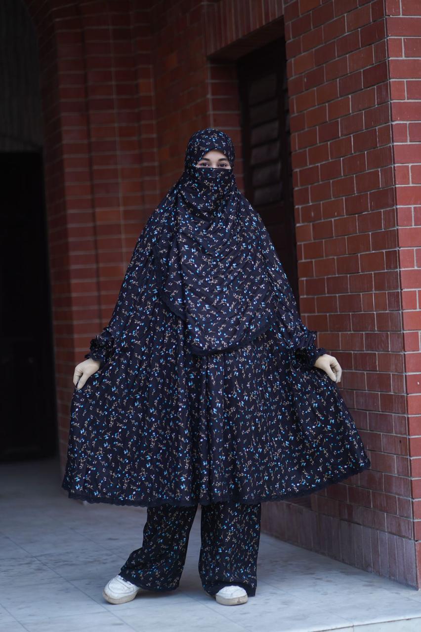 Elegant Short Khimar Set for Stylish Modest Fashion % Elegant Short Khimar Set for Stylish Modest Fashion