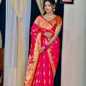 Elegant Soft Silk Katan Saree for Timeless Style and Comfort