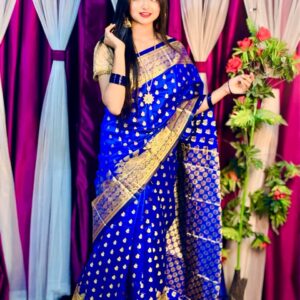 Elegant Soft Silk Katan Saree - Luxurious Traditional Ethnic Wear