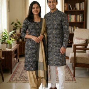 Elegant Three-Piece Couple Set – Stylish Coordinated Outfits for Couples
