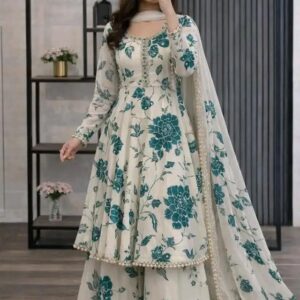 Elegant Three-Piece Garara Set for a Stunning Traditional Look