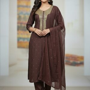 Elegant Three-Piece Katchupi Set for Stylish Outfits