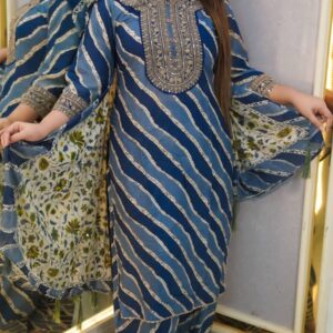 Elegant Three-Piece Ready-to-Wear Ensemble for Effortless Style