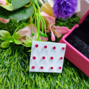 Elegant Tiny Crystal Circle Nose Pin for Women - Single Piece Accessory