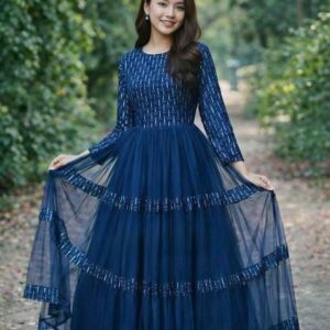 Elegant Two-Piece Eid Gown in Premium Fabric – Perfect for Celebrations