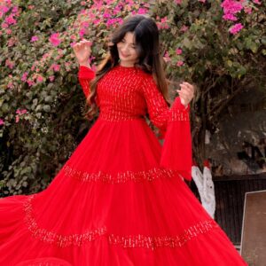Elegant Two-Piece Eid Gown Set - Luxurious Style for Celebrations