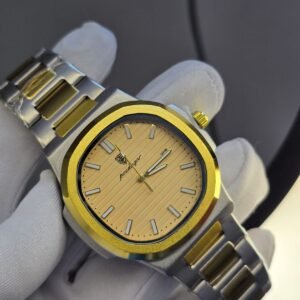Elegant Two-Tone Luxury Watch for Men and Women - Timeless Style