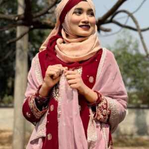 Embellished Soft Jorjet Three-Piece Set with Elegant Sequence Detailing