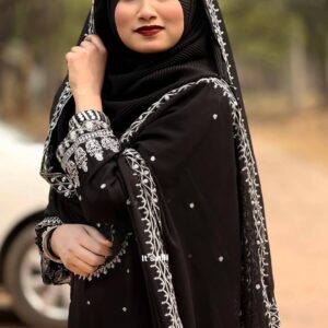 Embellished Soft Jorjet Three-Piece Set with Sequins